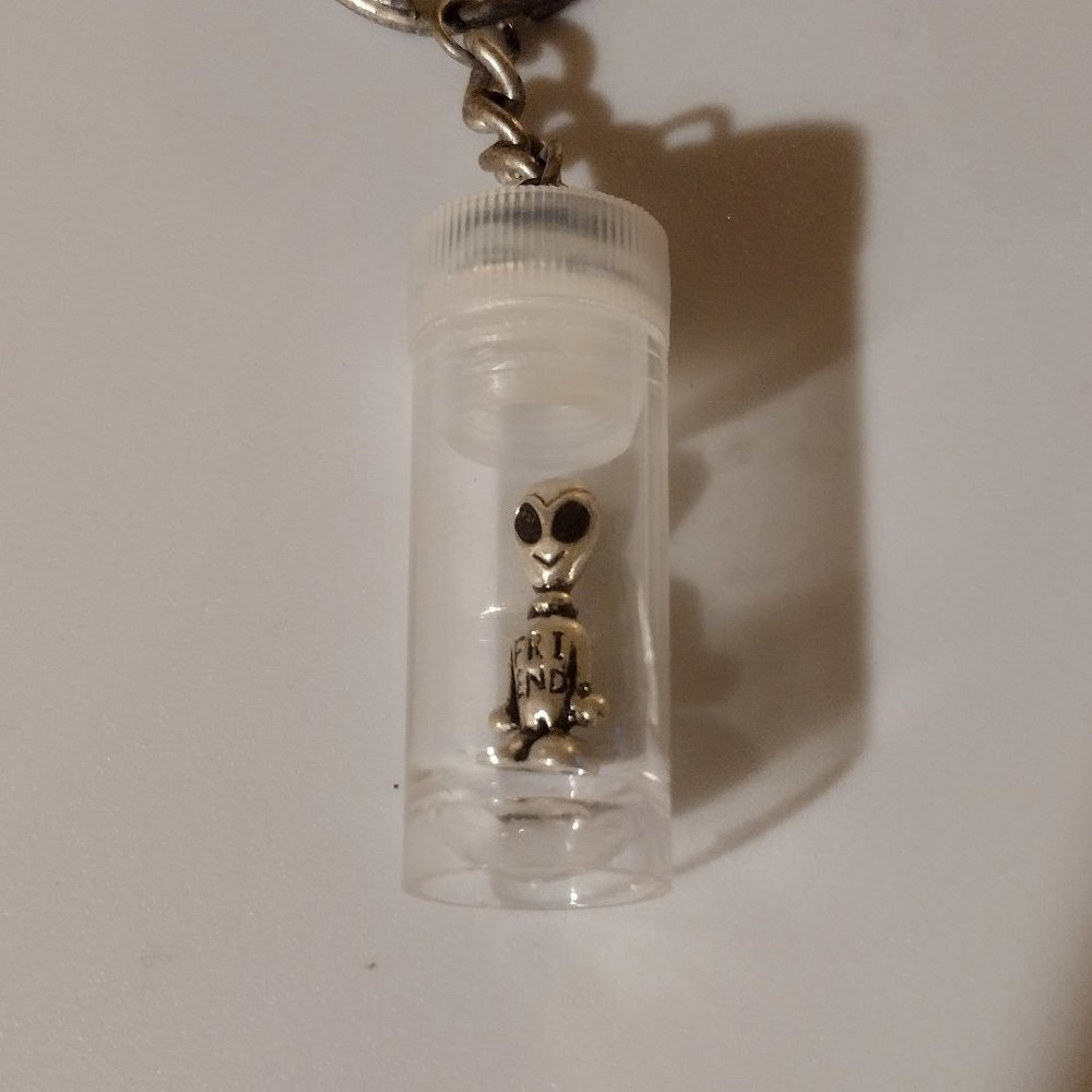 Alien in a Bottle Keychain